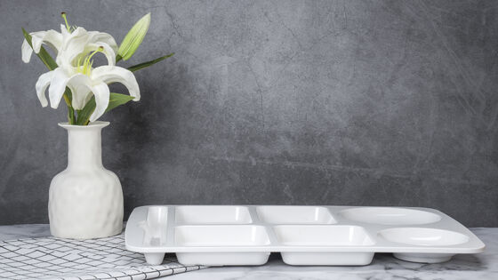 Quality High Temperature PET Tableware Microwave And Oven Safe Split Plate factory