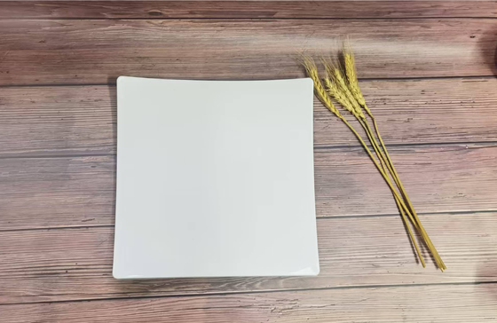 গুণমান সাদা উচ্চ তাপমাত্রা পিইটি টেবিলওয়্যার বুফে প্লেট আকার M 25.3 X 25.3 X 1.8cm কারখানা