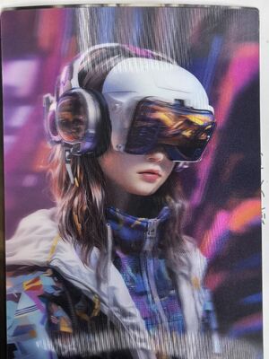 Qualità Cartoline lenticolari 3D in PET plastico con stampa personalizzata, 0,35 mm, 100 LPI Fabbrica