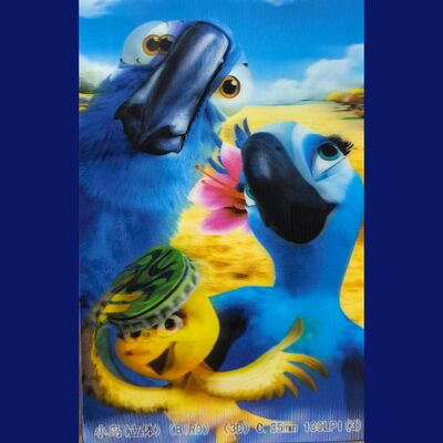 Qualidade 0.45mm 75 100 155 200 LPI 3D PET Lenticular Folhas Cartões postais Regalos comemorativos Fábrica