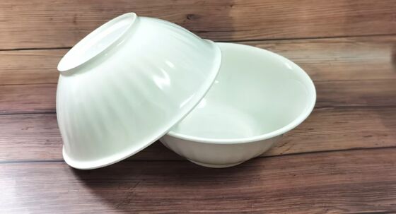 Kwaliteit Hoogtemperatuur PET tafelgerei Noodles Bowl 21 X 8 cm Wit slijtvast Fabriek